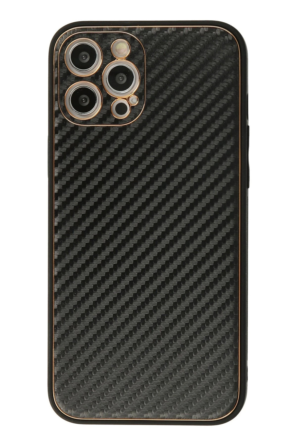 nebaktın Apple iPhone 12 Pro Max Kılıf Coco Karbon Silikon - Siyah 1