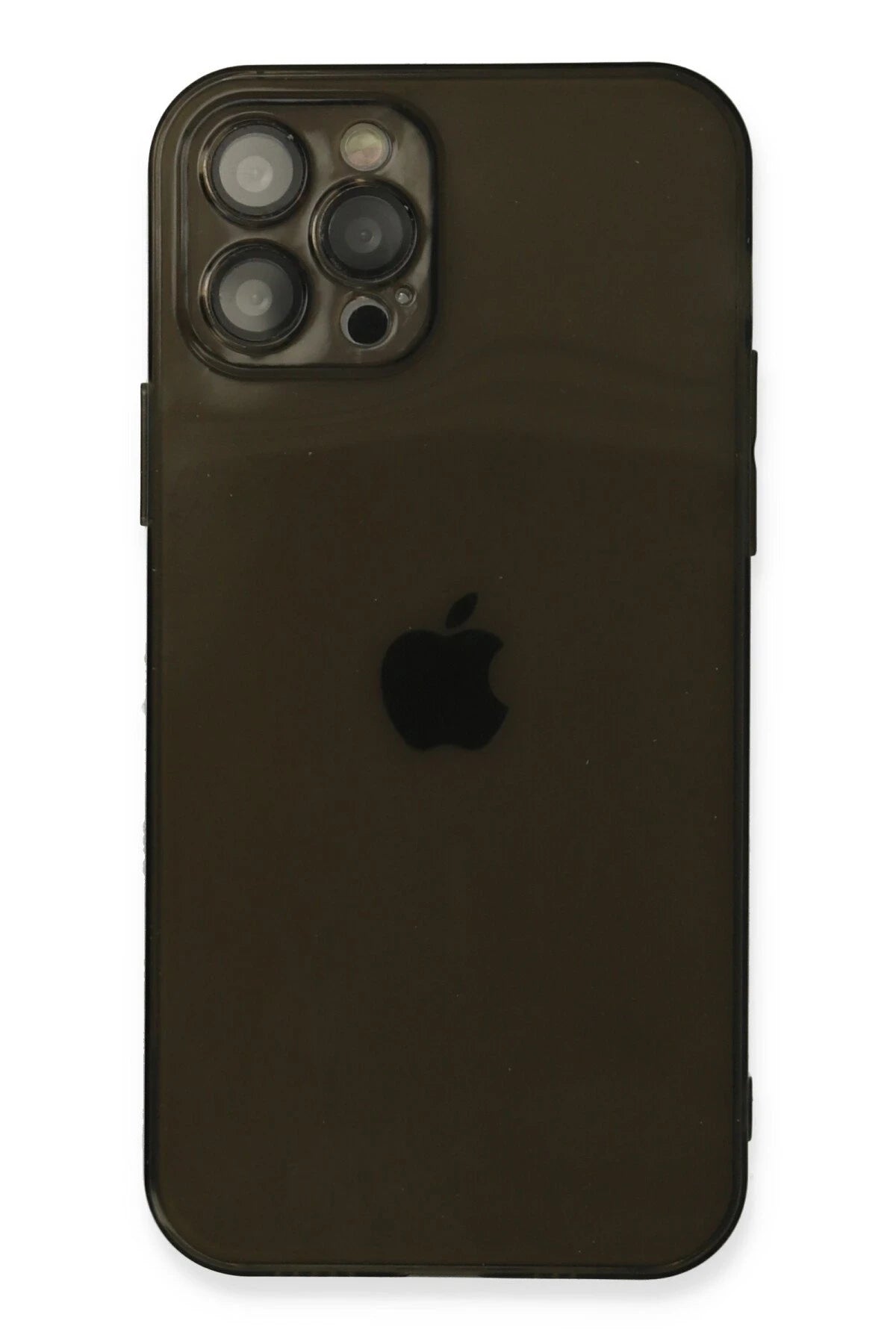 nebaktın Apple iPhone 12 Pro Max Kılıf Fly Lens Silikon - Siyah 1