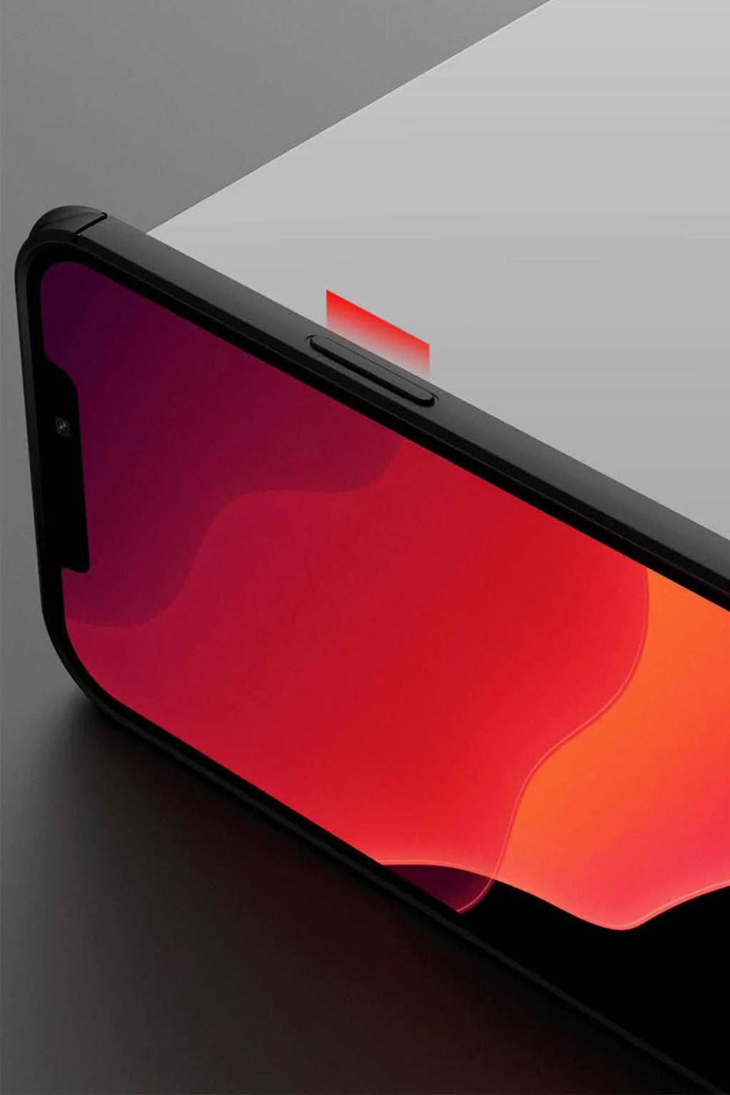 nebaktın Apple iPhone 12 Pro Max Kılıf Range Yüzüklü Silikon - Siyah-Kırmızı 8