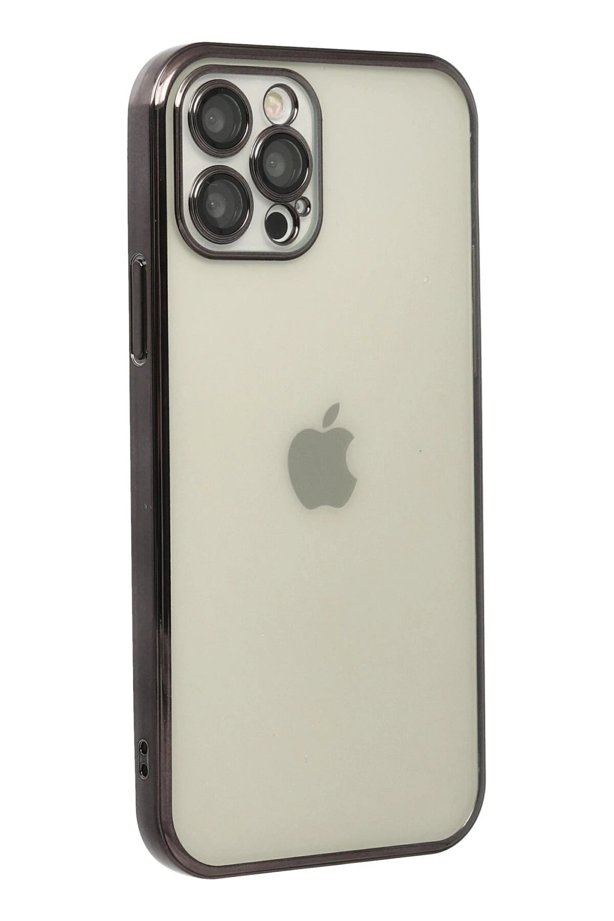 nebaktın Apple iPhone 12 Pro Max Kılıf Razer Lensli Silikon - Siyah 3