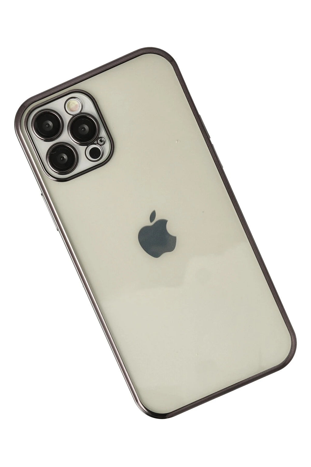 nebaktın Apple iPhone 12 Pro Max Kılıf Razer Lensli Silikon - Siyah 2