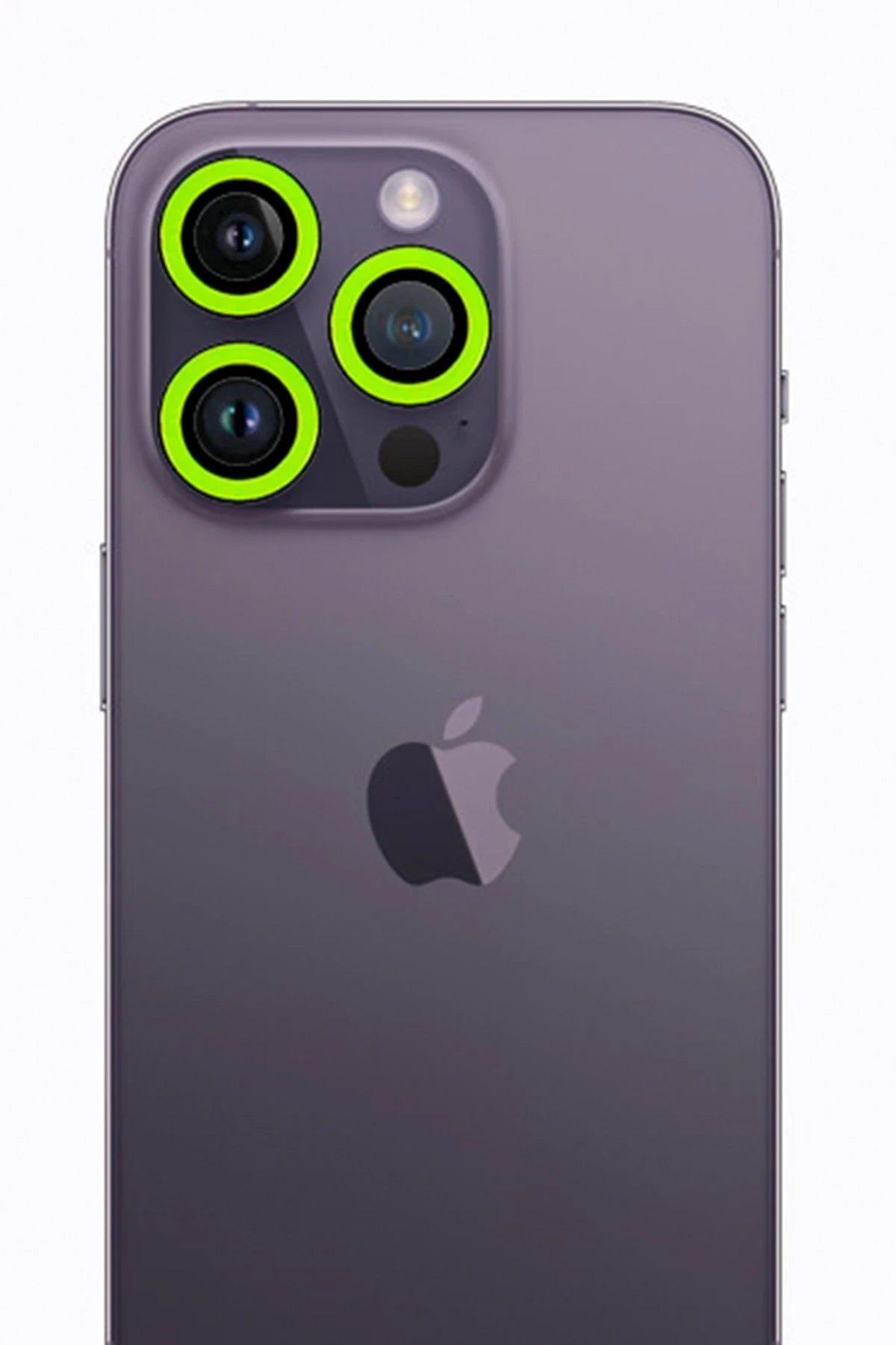 nebaktın Apple iPhone 12 Pro Max Neon Fosforlu Kamera Lens - Yeşil 1