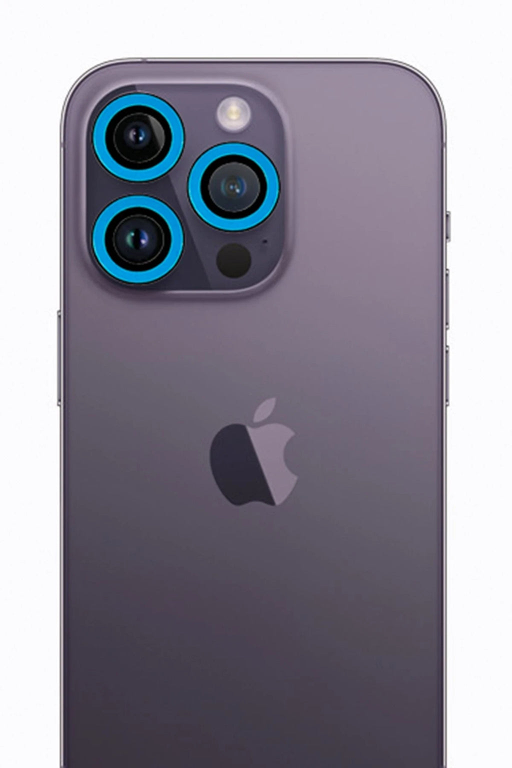 nebaktın Apple iPhone 12 Pro Neon Fosforlu Kamera Lens - Mavi 1