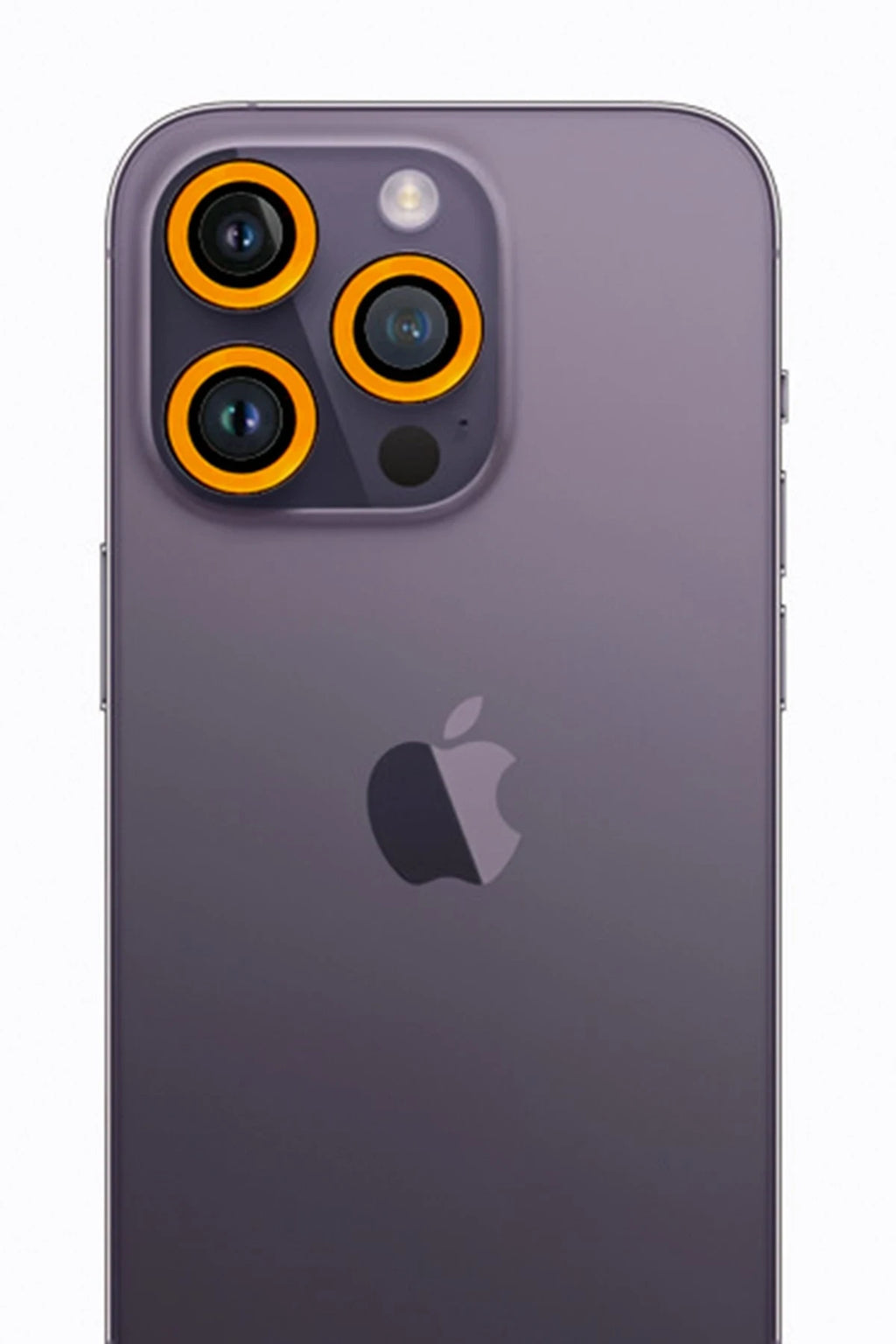 nebaktın Apple iPhone 12 Pro Neon Fosforlu Kamera Lens - Sarı 1