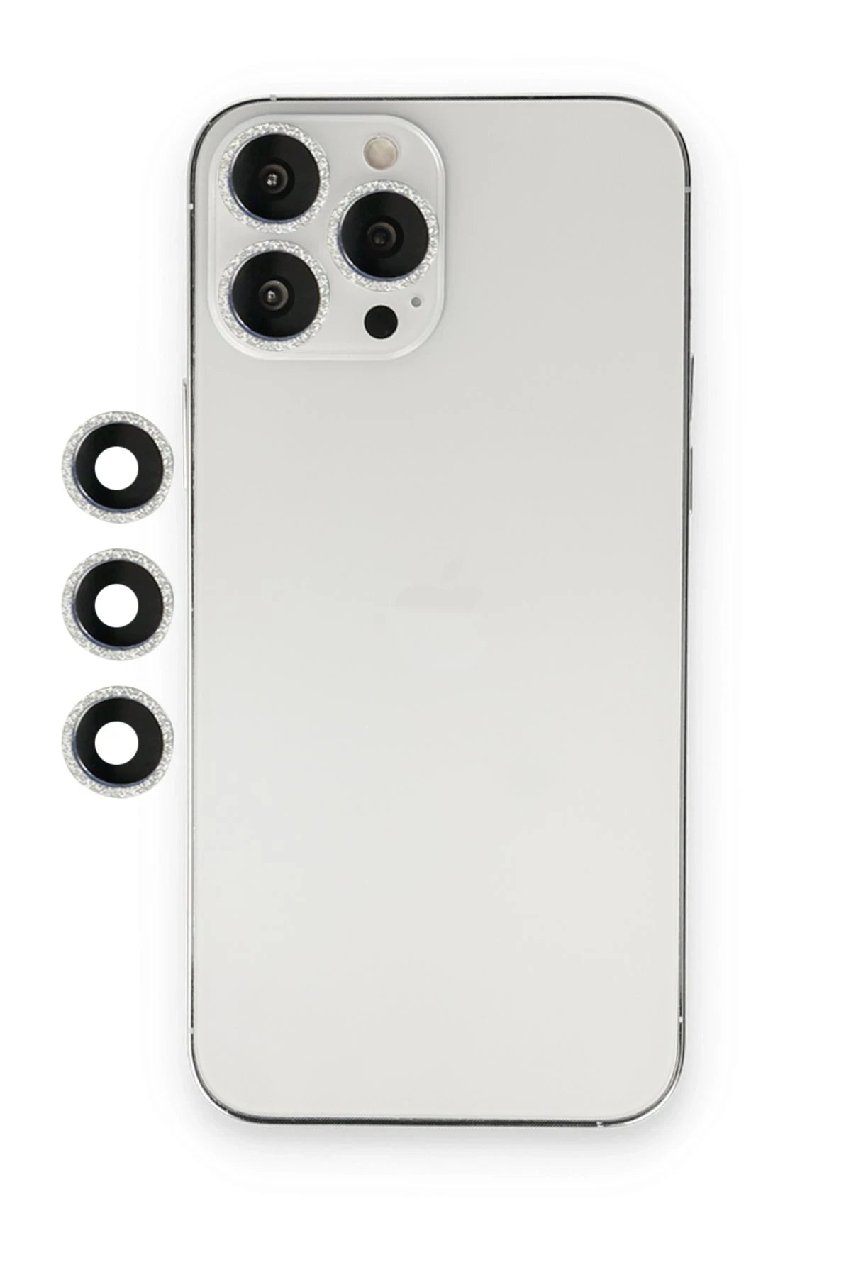 nebaktın Apple iPhone 12 Pro Shine Kamera Lens - Gümüş 1