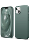 nebaktın Apple iPhone 14 Kılıf First Silikon - Koyu Yeşil 1