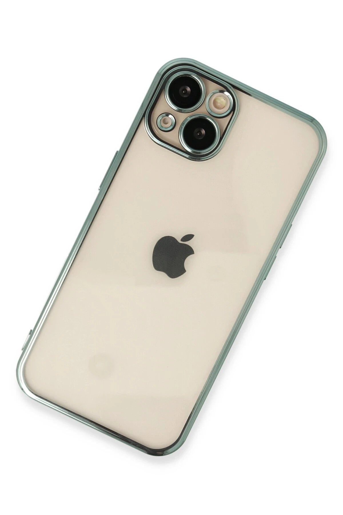 nebaktın Apple iPhone 13 Kılıf Razer Lensli Silikon - Yeşil 2