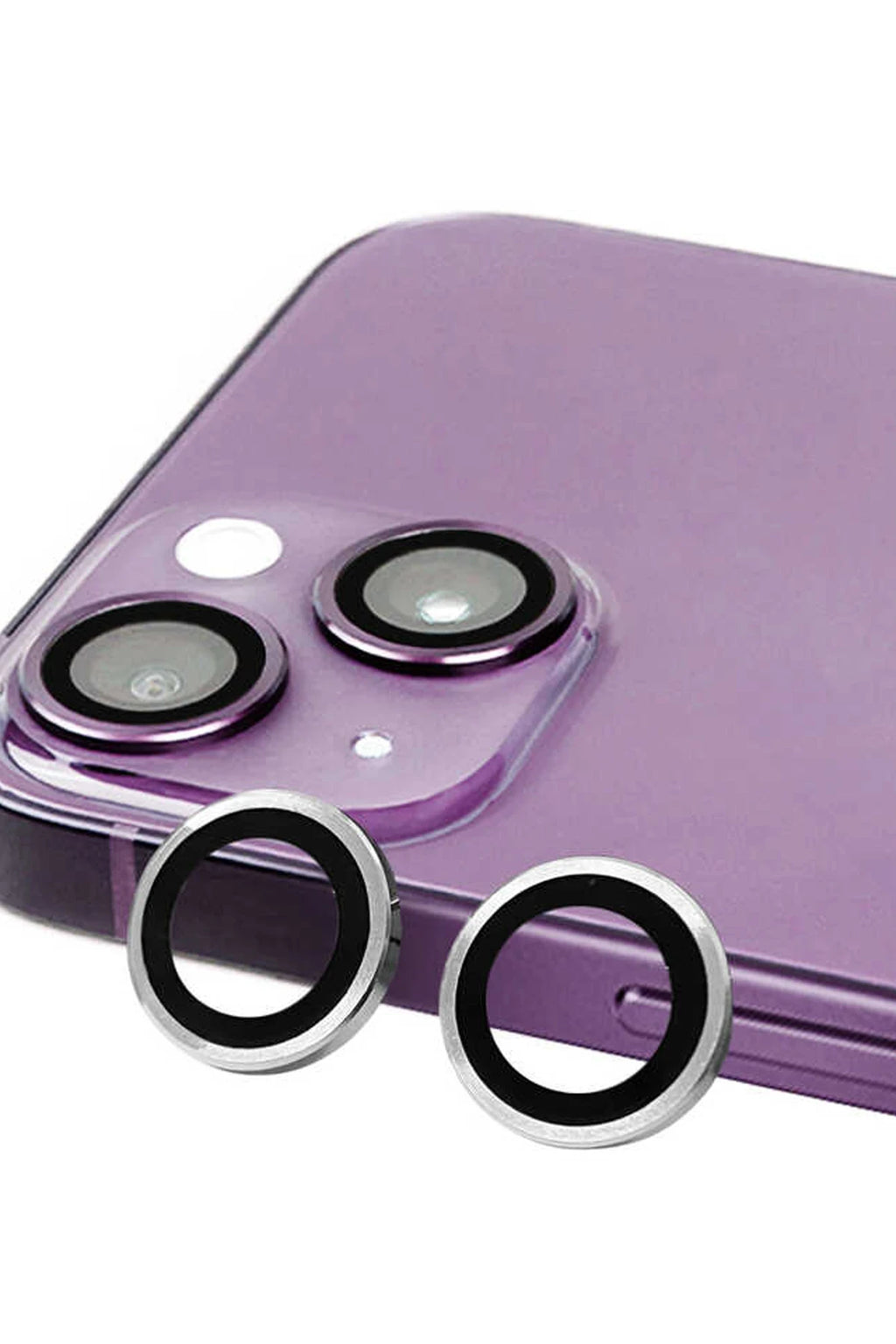 nebaktın Apple iPhone 13 Mini Raze Metal Kamera Lens - Gümüş 1