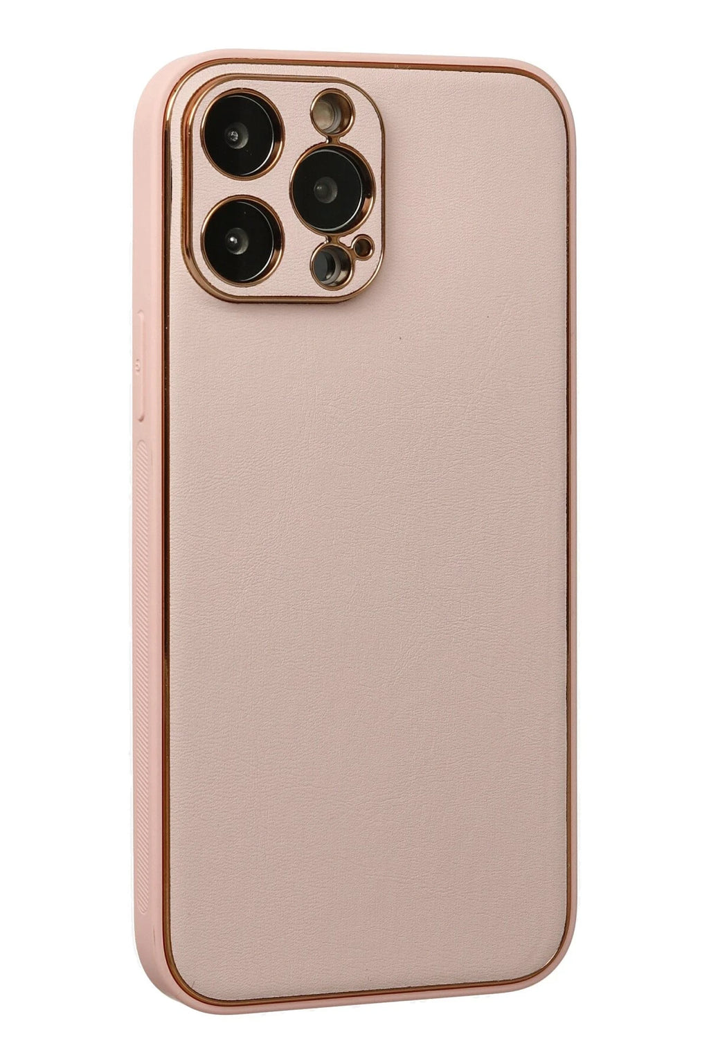 nebaktın Apple iPhone 13 Pro Kılıf Coco Deri Silikon Kapak - Pudra 3