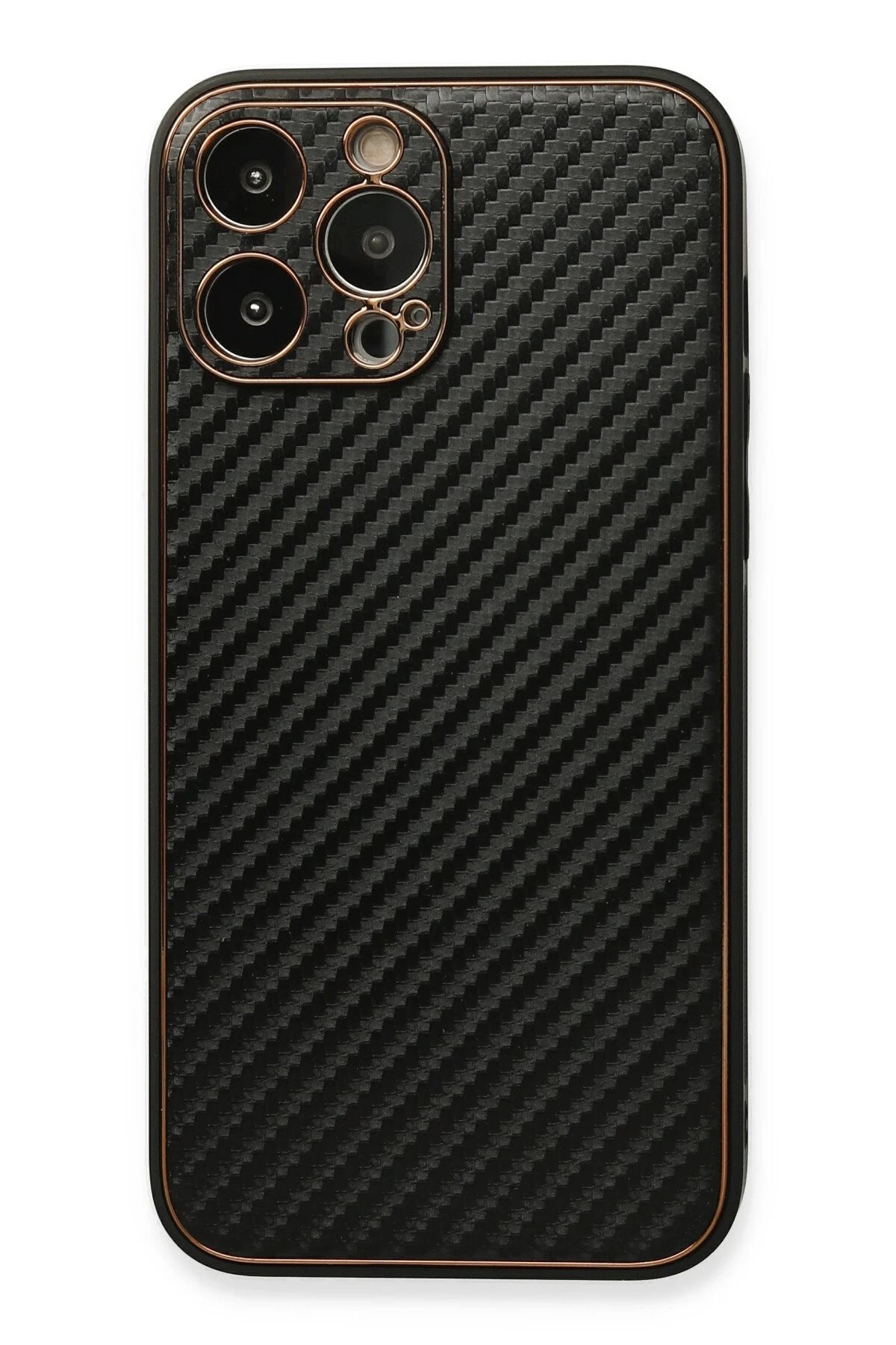 nebaktın Apple iPhone 13 Pro Kılıf Coco Karbon Silikon - Siyah 1