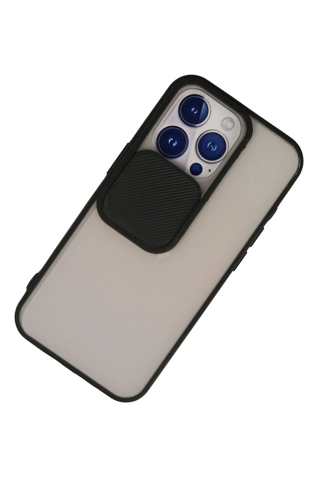 nebaktın Apple iPhone 13 Pro Kılıf Palm Buzlu Kamera Sürgülü Silikon - Siyah 3