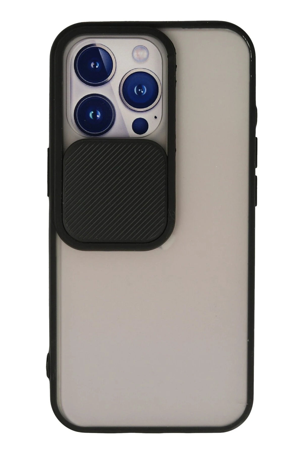 nebaktın Apple iPhone 13 Pro Kılıf Palm Buzlu Kamera Sürgülü Silikon - Siyah 1