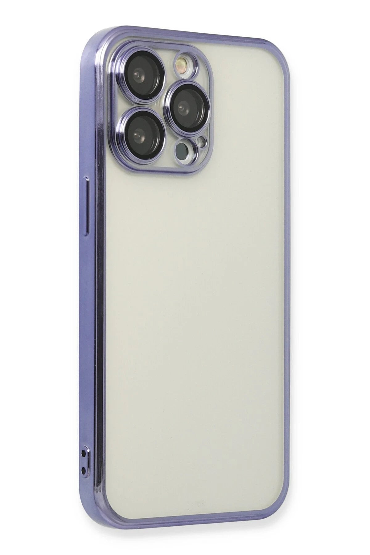 nebaktın Apple iPhone 13 Pro Kılıf Razer Lensli Silikon - Mor 3