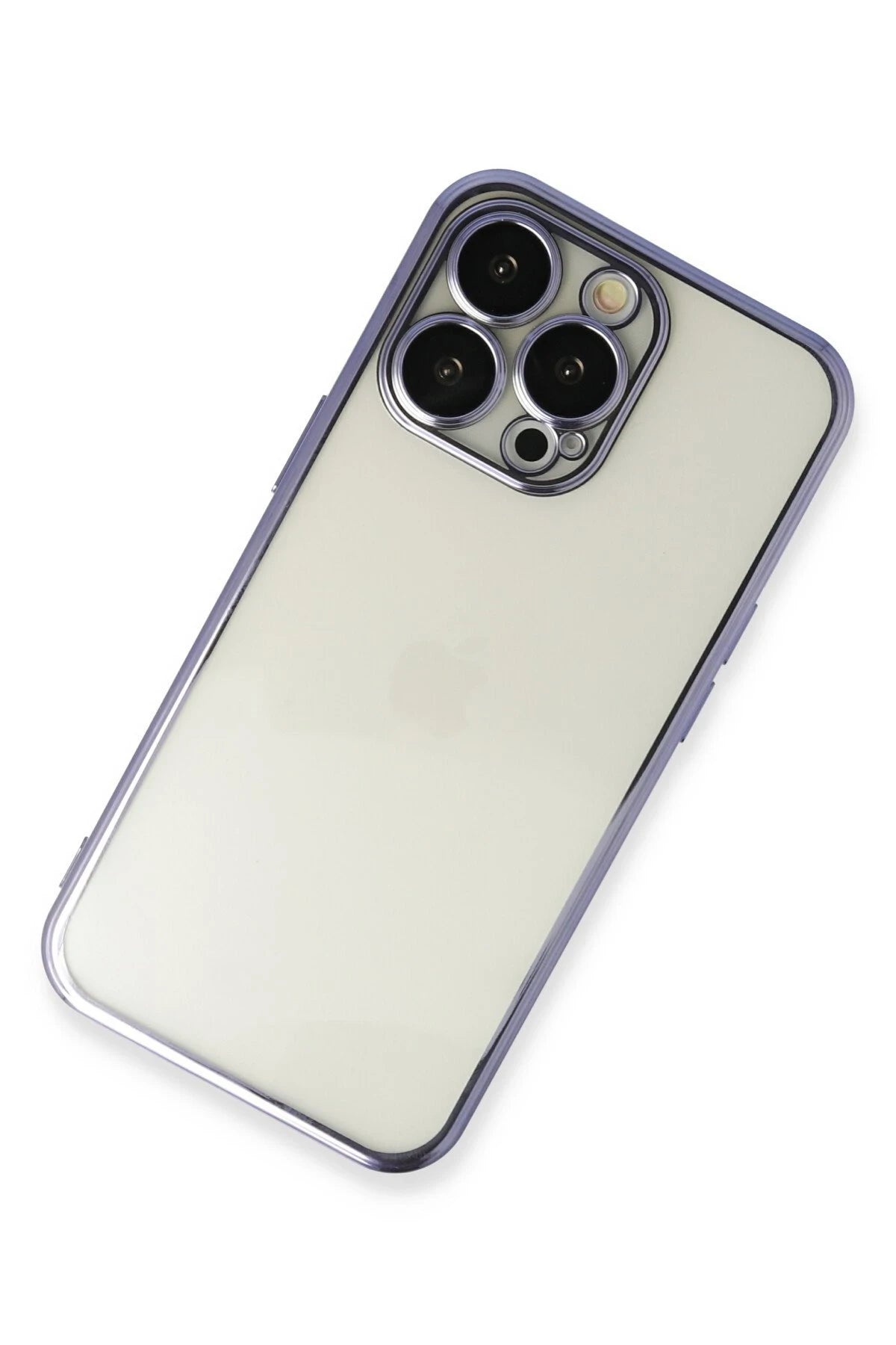 nebaktın Apple iPhone 13 Pro Kılıf Razer Lensli Silikon - Mor 2