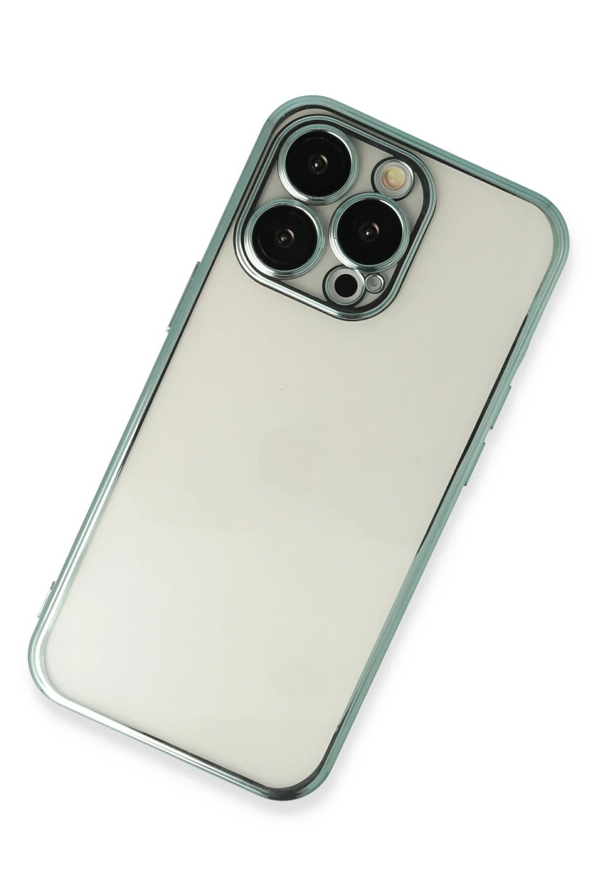 nebaktın Apple iPhone 13 Pro Kılıf Razer Lensli Silikon - Yeşil 2