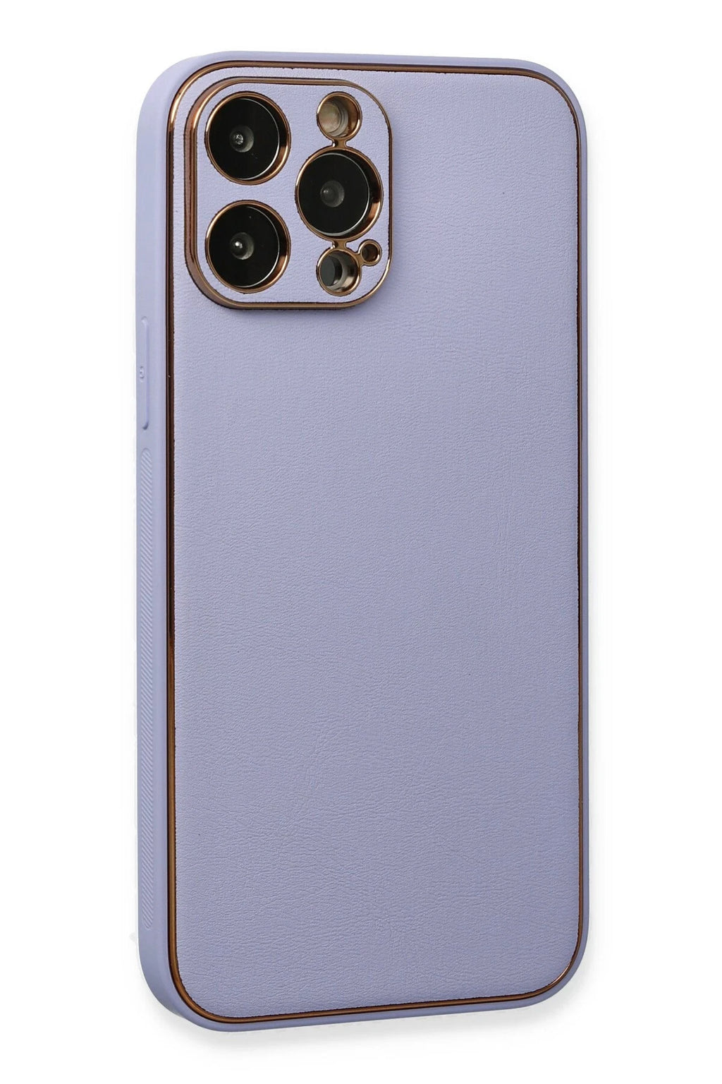 nebaktın Apple iPhone 13 Pro Max Kılıf Coco Deri Silikon Kapak - Açık Lila 3
