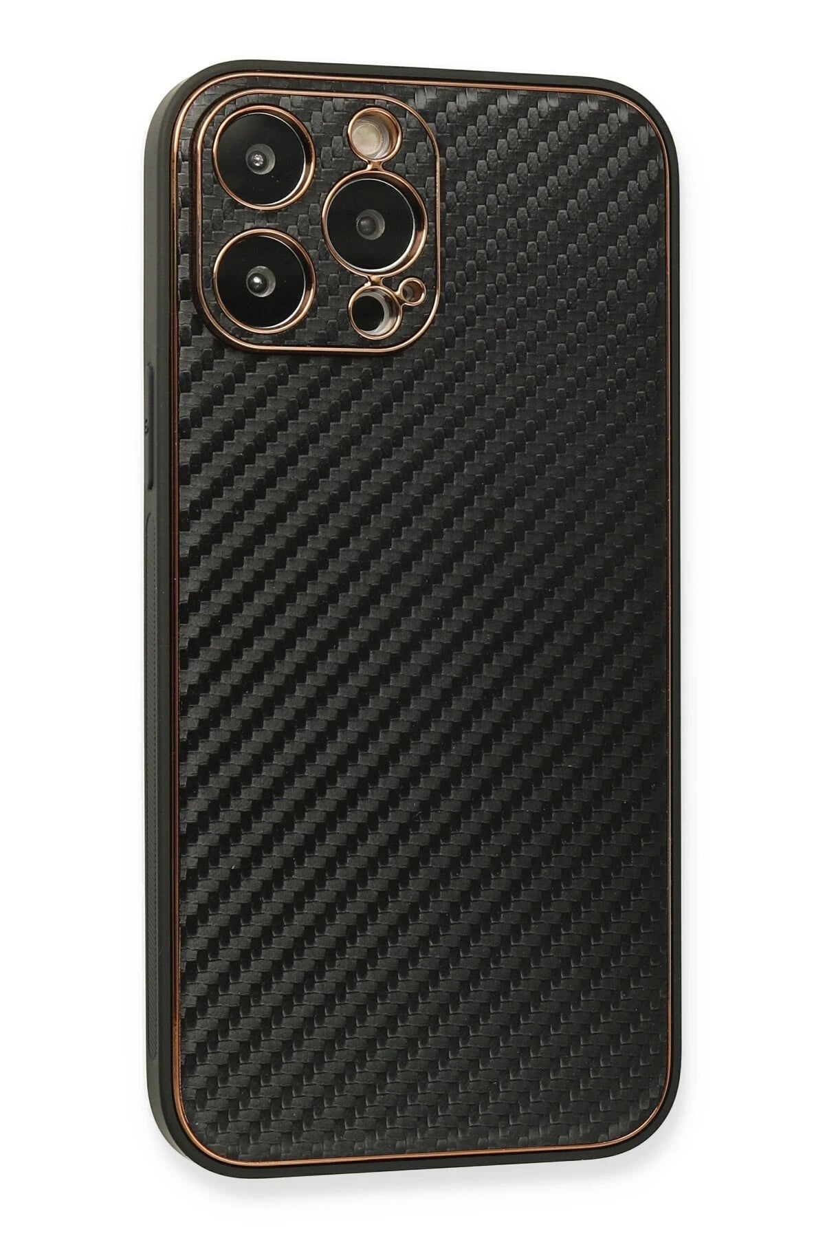 nebaktın Apple iPhone 13 Pro Max Kılıf Coco Karbon Silikon - Siyah 2