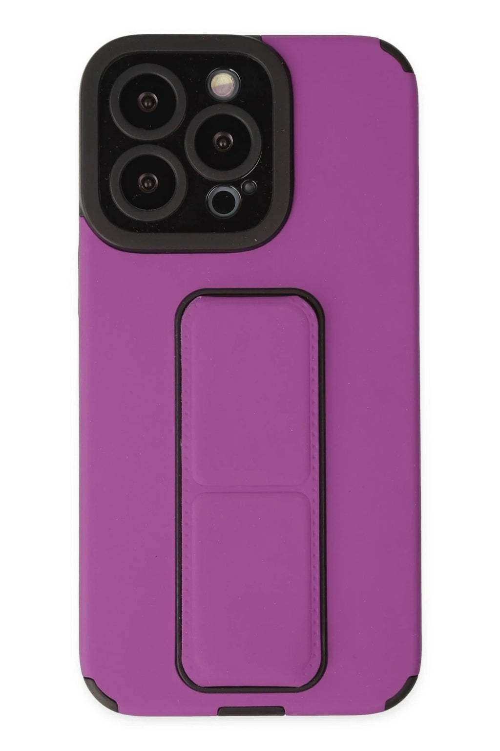 nebaktın Apple iPhone 13 Pro Max Kılıf Mega Standlı Silikon - Mor 1