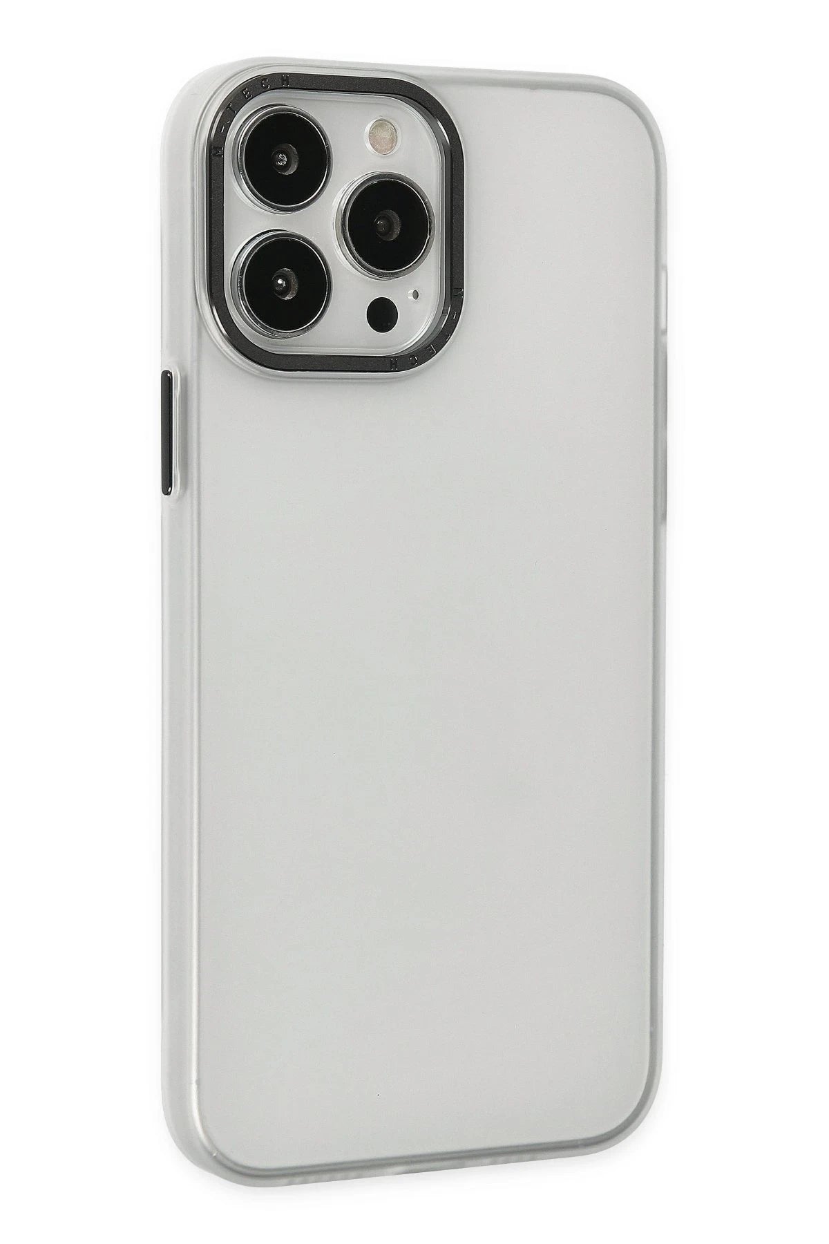 nebaktın Apple iPhone 13 Pro Max Kılıf Modos Metal Kapak - Şeffaf 2