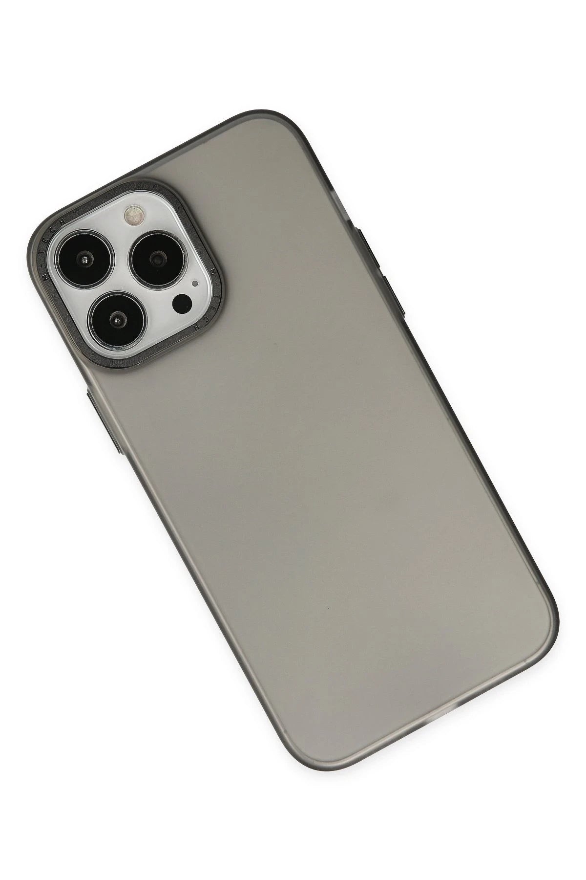 nebaktın Apple iPhone 13 Pro Max Kılıf Modos Metal Kapak - Siyah 3