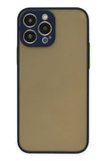 nebaktın Apple iPhone 13 Pro Max Kılıf Montreal Silikon Kapak - Lacivert 1