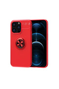 nebaktın Apple iPhone 13 Pro Max Kılıf Range Yüzüklü Silikon - Kırmızı 1