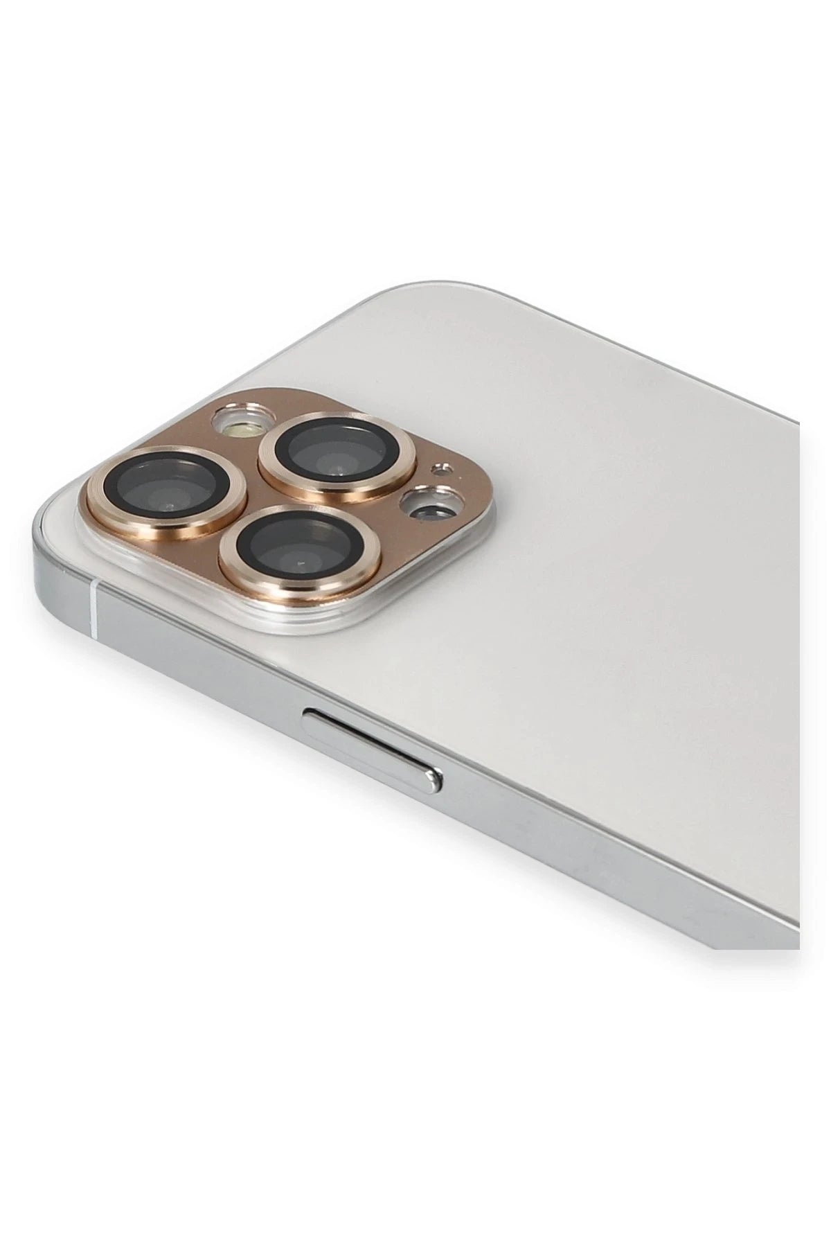 nebaktın Apple iPhone 13 Pro Max Pers Alüminyum Kamera Lens - Gold 1