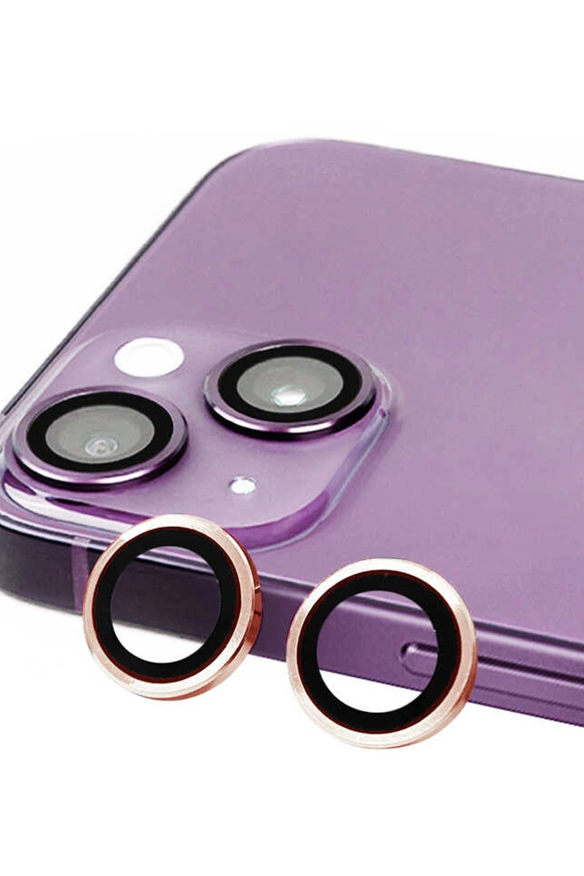 nebaktın Apple iPhone 13 Raze Metal Kamera Lens - Pembe 1