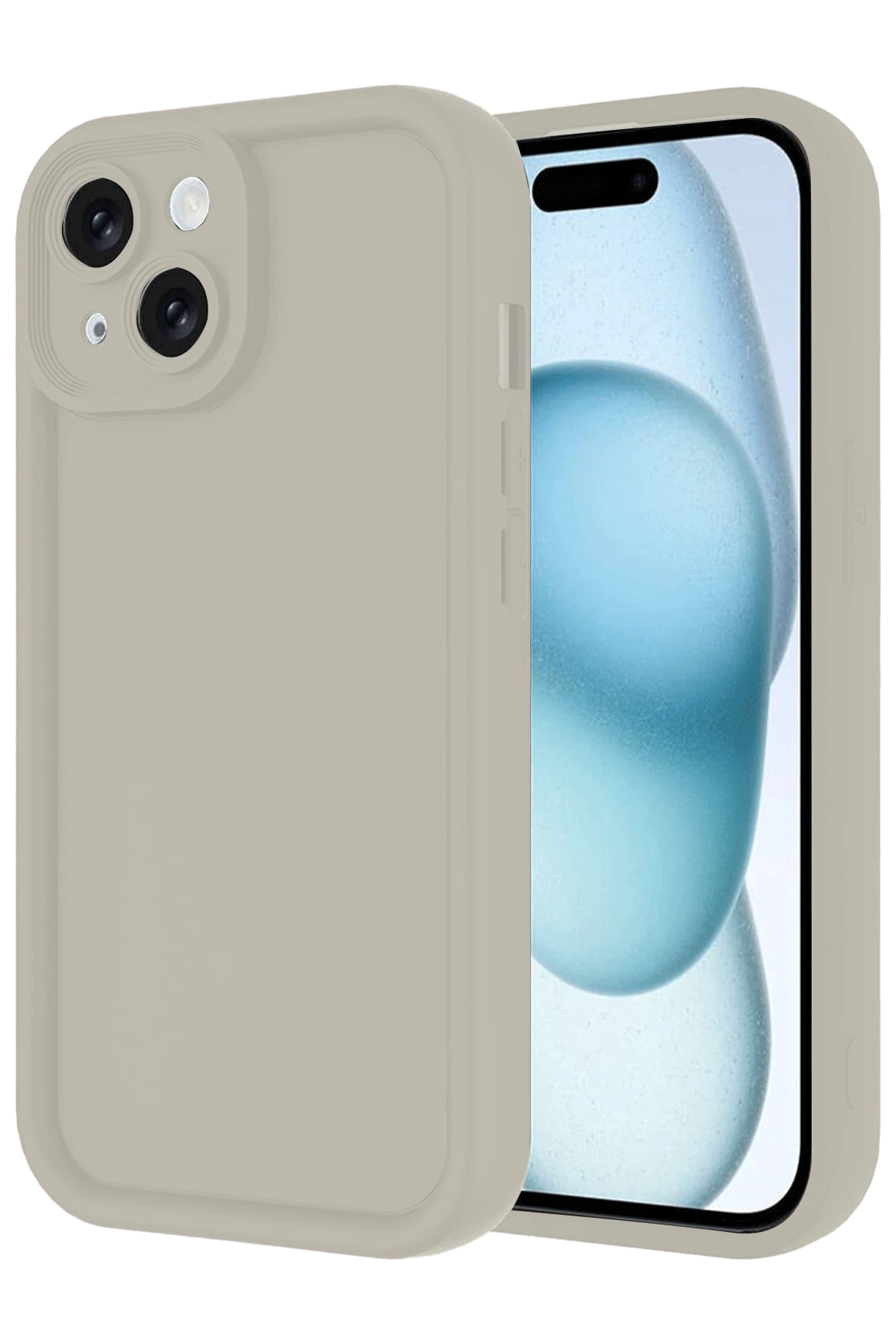 nebaktın Apple iPhone 14 Kılıf Viera Silikon - Krem 1