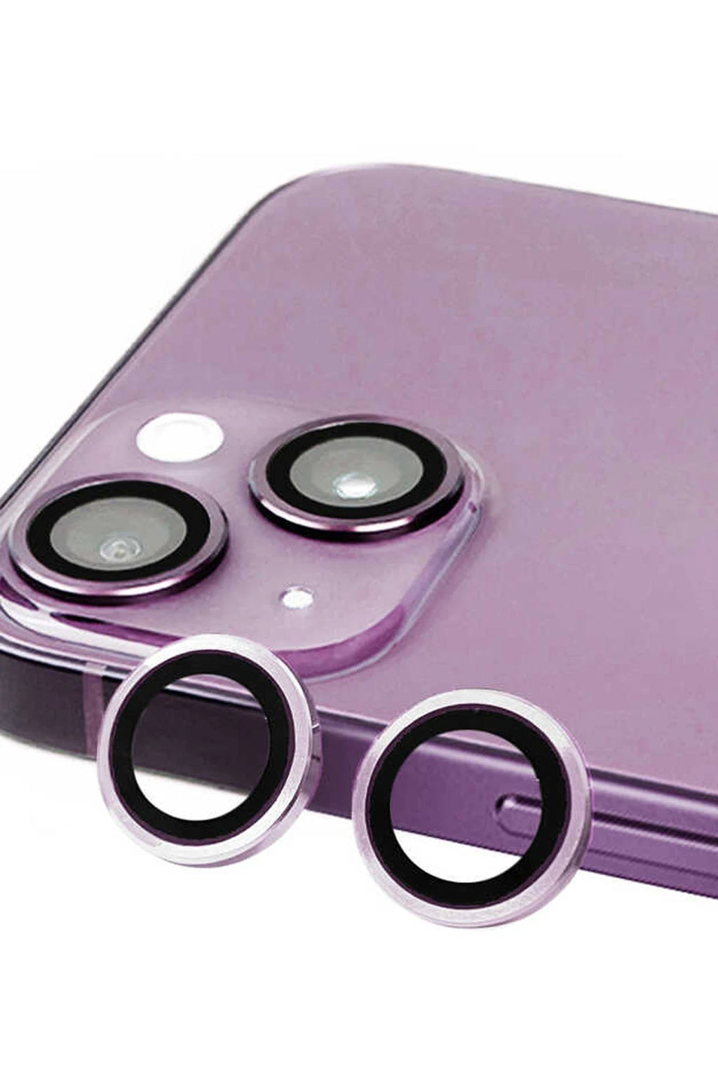 nebaktın Apple iPhone 14 Plus Raze Metal Kamera Lens - Mor 1