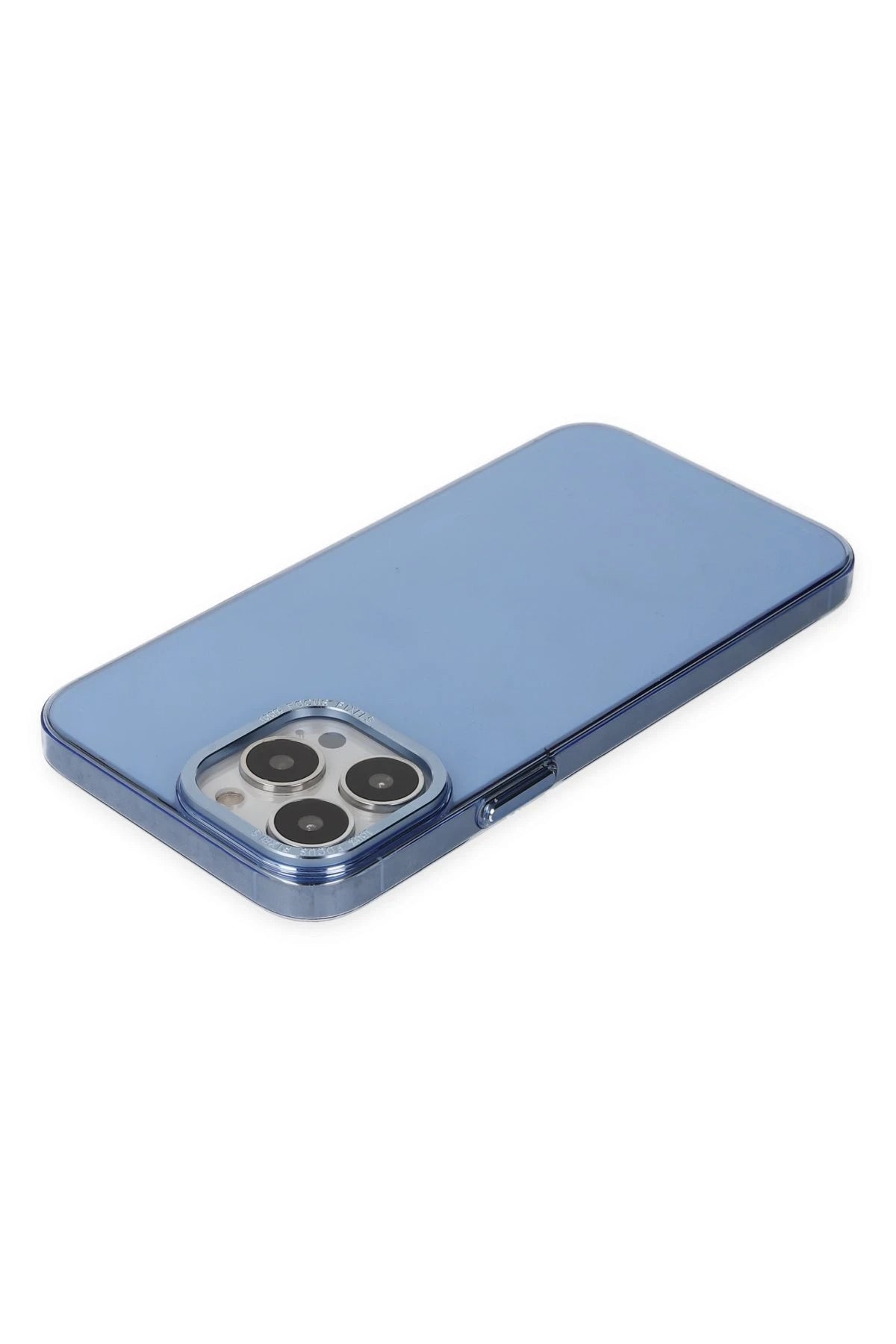 nebaktın Apple iPhone 14 Pro Kılıf Anka PC Sert Metal Kapak - Mavi 3