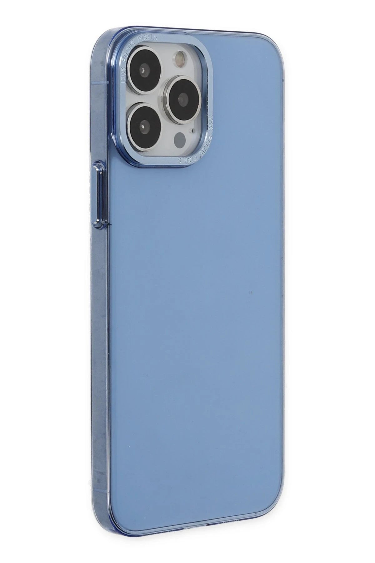 nebaktın Apple iPhone 14 Pro Kılıf Anka PC Sert Metal Kapak - Mavi 2