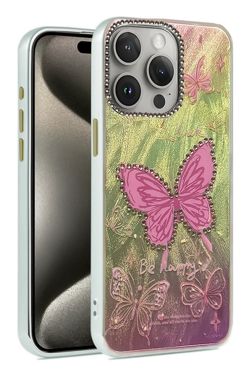 nebaktın Apple iPhone 14 Pro Kılıf Blade Aynalı Desenli Kapak - Desen 5 1