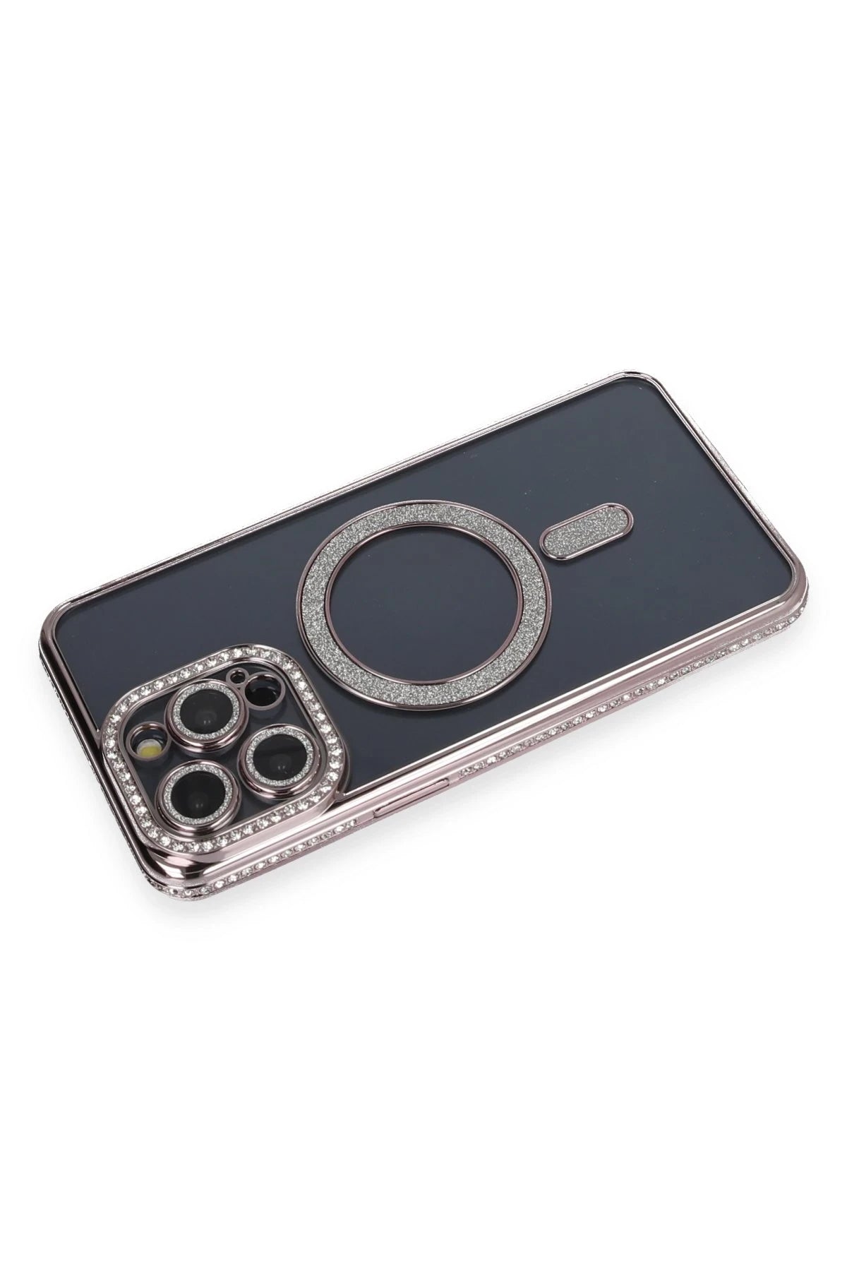 nebaktın Apple iPhone 14 Pro Kılıf Joke Simli Magneticsafe Kılıf - Gri 2