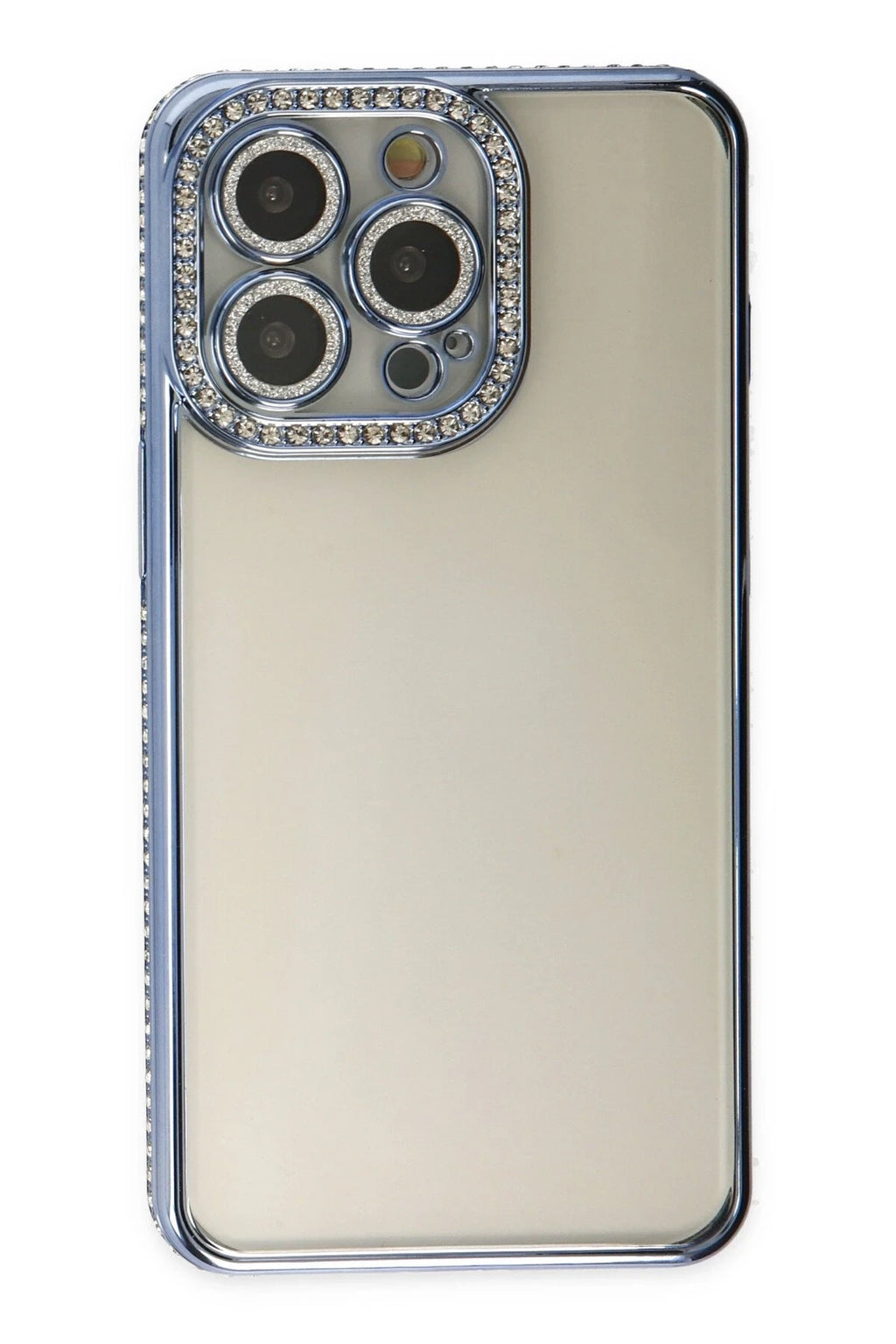 nebaktın Apple iPhone 14 Pro Kılıf Joke Taşlı Silikon - Mavi 2