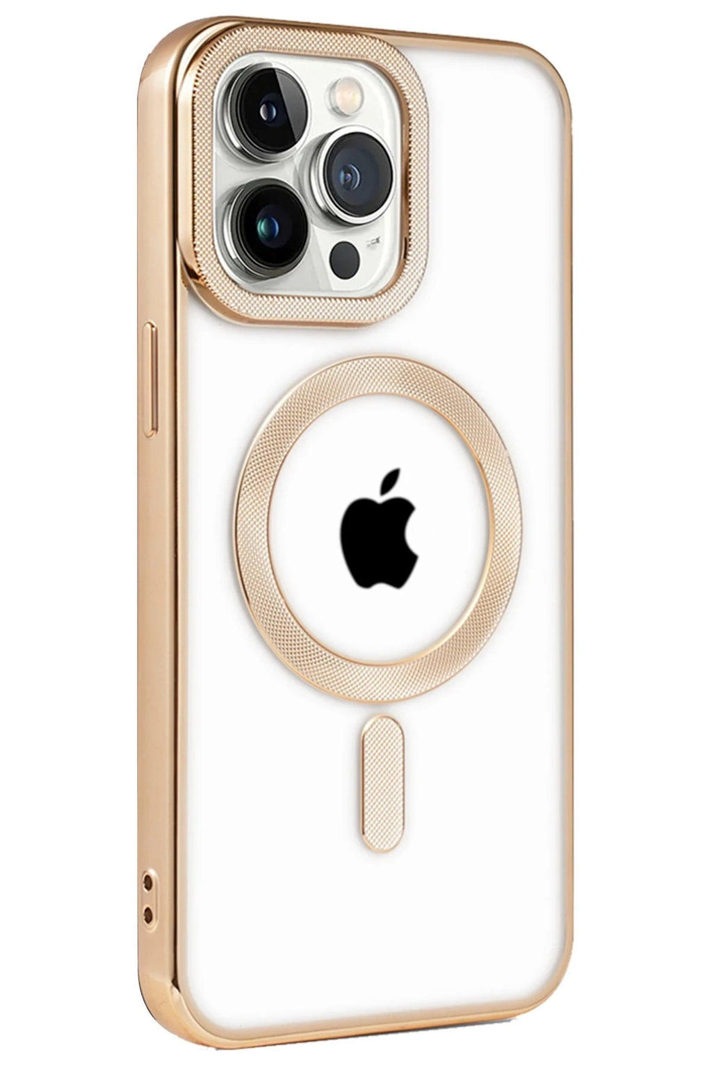 nebaktın Apple iPhone 14 Pro Kılıf Kronos Magsafe Kapak - Gold 2