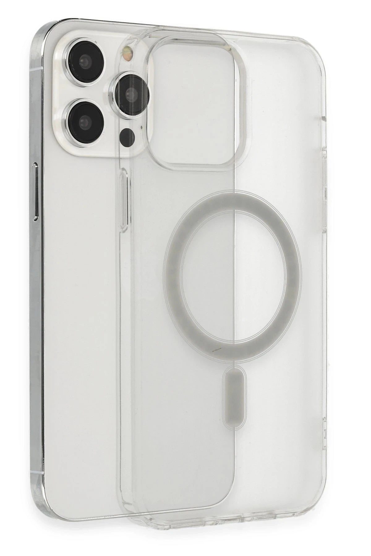 nebaktın Apple iPhone 14 Pro Kılıf Matte Şeffaf Magneticsafe - Şeffaf 5