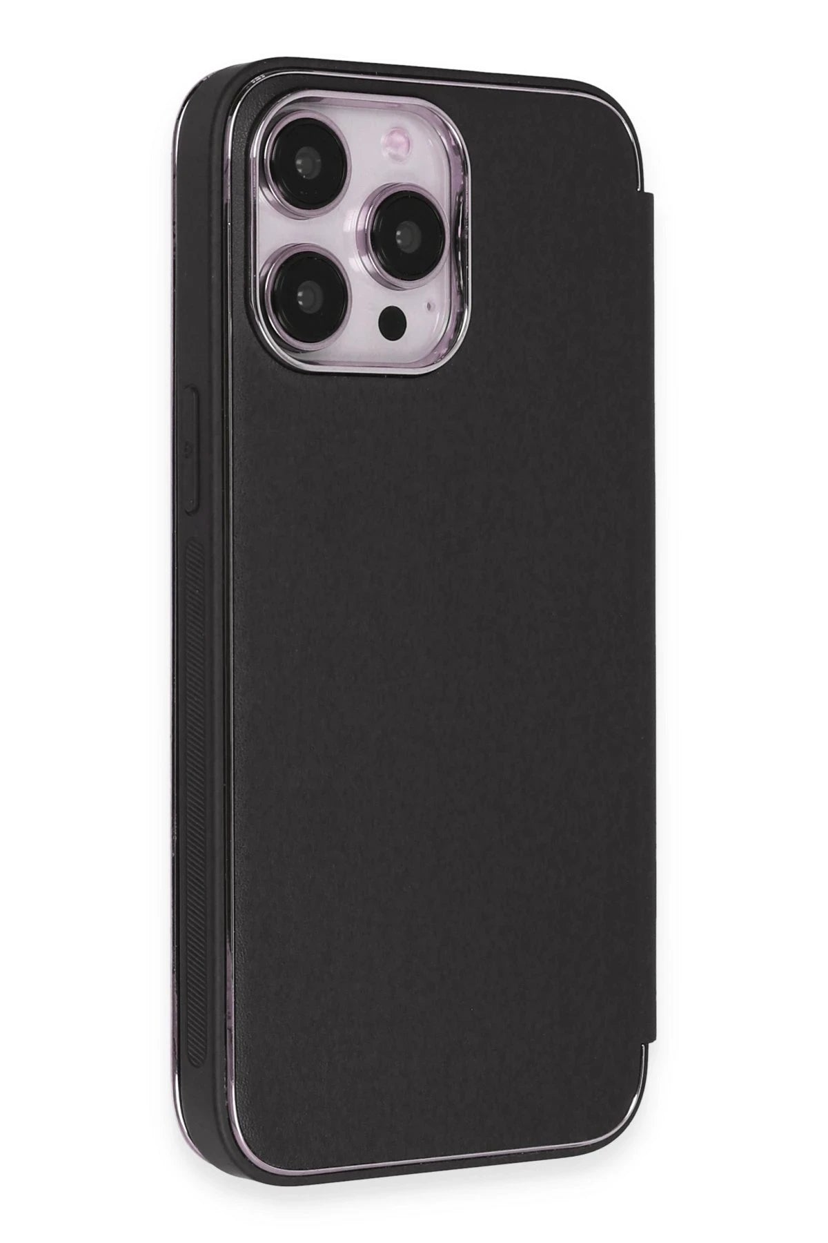 nebaktın Apple iPhone 14 Pro Max Kılıf Dolpin Kapaklı - Siyah 4