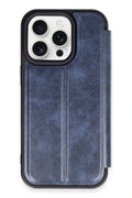 nebaktın Apple iPhone 14 Pro Max Kılıf Flip Cover - Lacivert 1