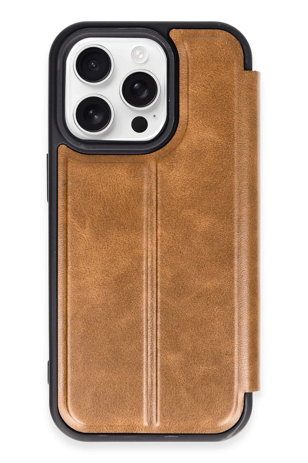 nebaktın Apple iPhone 14 Pro Max Kılıf Flip Cover - Taba 1