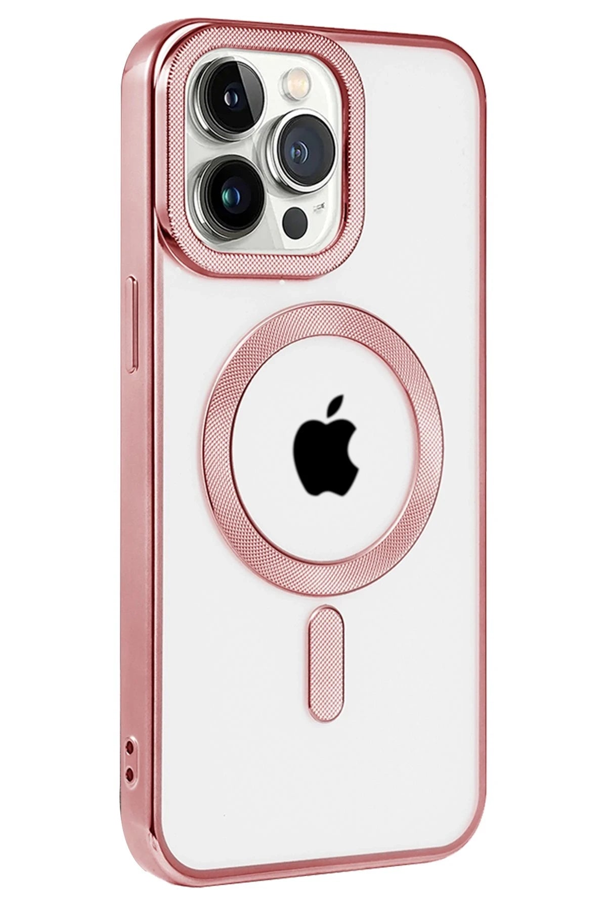 nebaktın Apple iPhone 14 Pro Max Kılıf Kronos Magsafe Kapak - Rose Gold 2