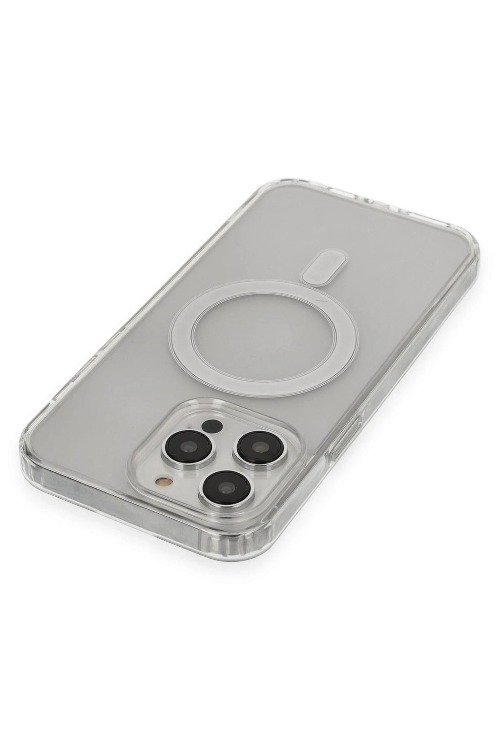 nebaktın Apple iPhone 14 Pro Max Kılıf Matte Şeffaf Magneticsafe - Şeffaf 3