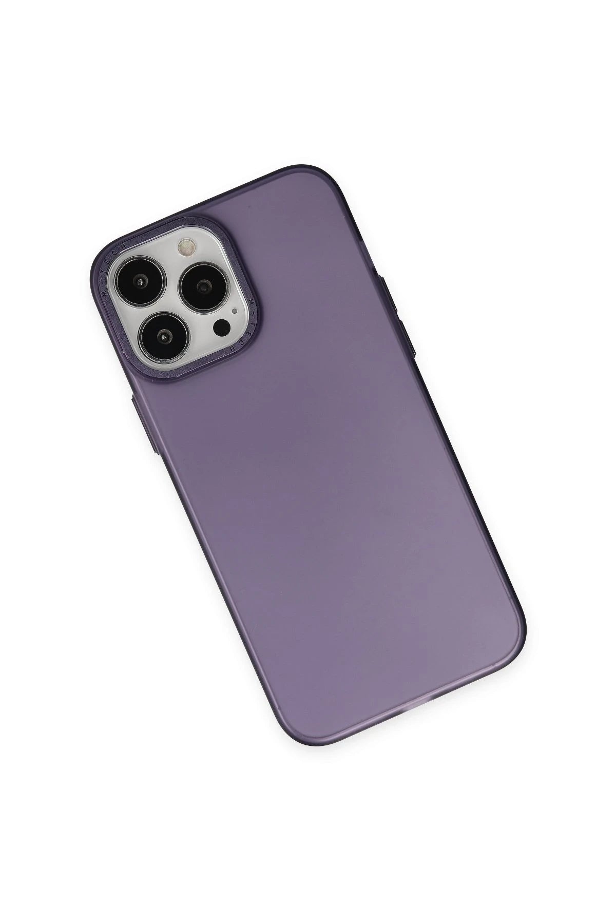 nebaktın Apple iPhone 14 Pro Max Kılıf Modos Metal Kapak - Derin Mor 2