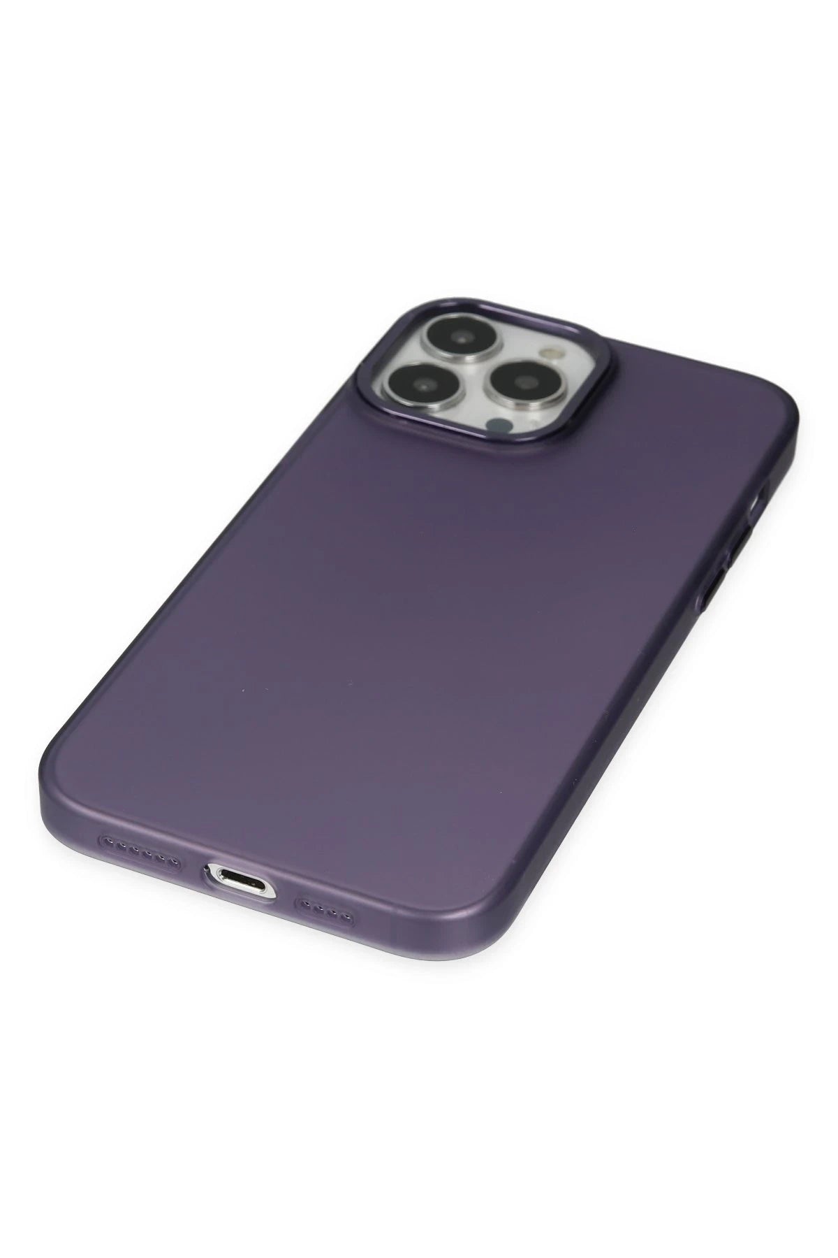 nebaktın Apple iPhone 14 Pro Max Kılıf Modos Metal Kapak - Mor 4