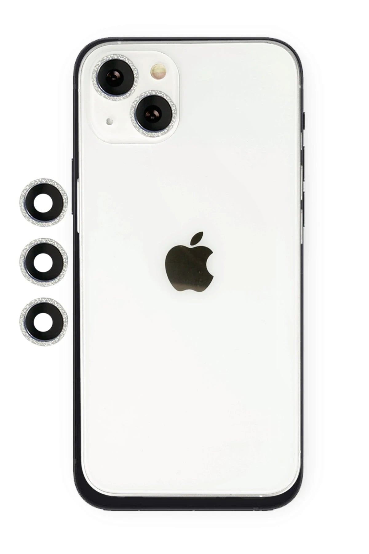 nebaktın Apple iPhone 14 Shine Kamera Lens - Gümüş 1