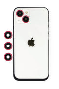 nebaktın Apple iPhone 14 Shine Kamera Lens - Kırmızı 1