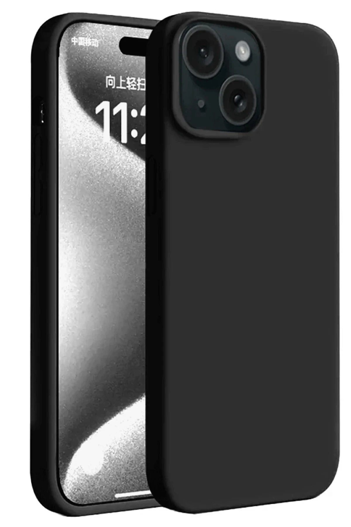 nebaktın Apple iPhone 15 Plus Kılıf First Silikon - Siyah 1