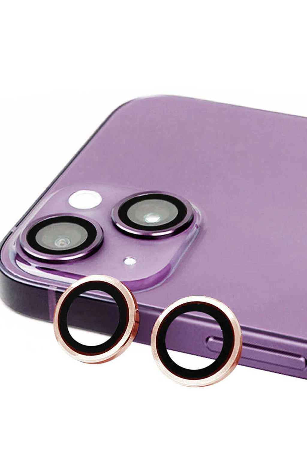 nebaktın Apple iPhone 15 Plus Raze Metal Kamera Lens - Pembe 1