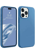 nebaktın Apple iPhone 15 Pro Kılıf First Silikon - Mavi 1