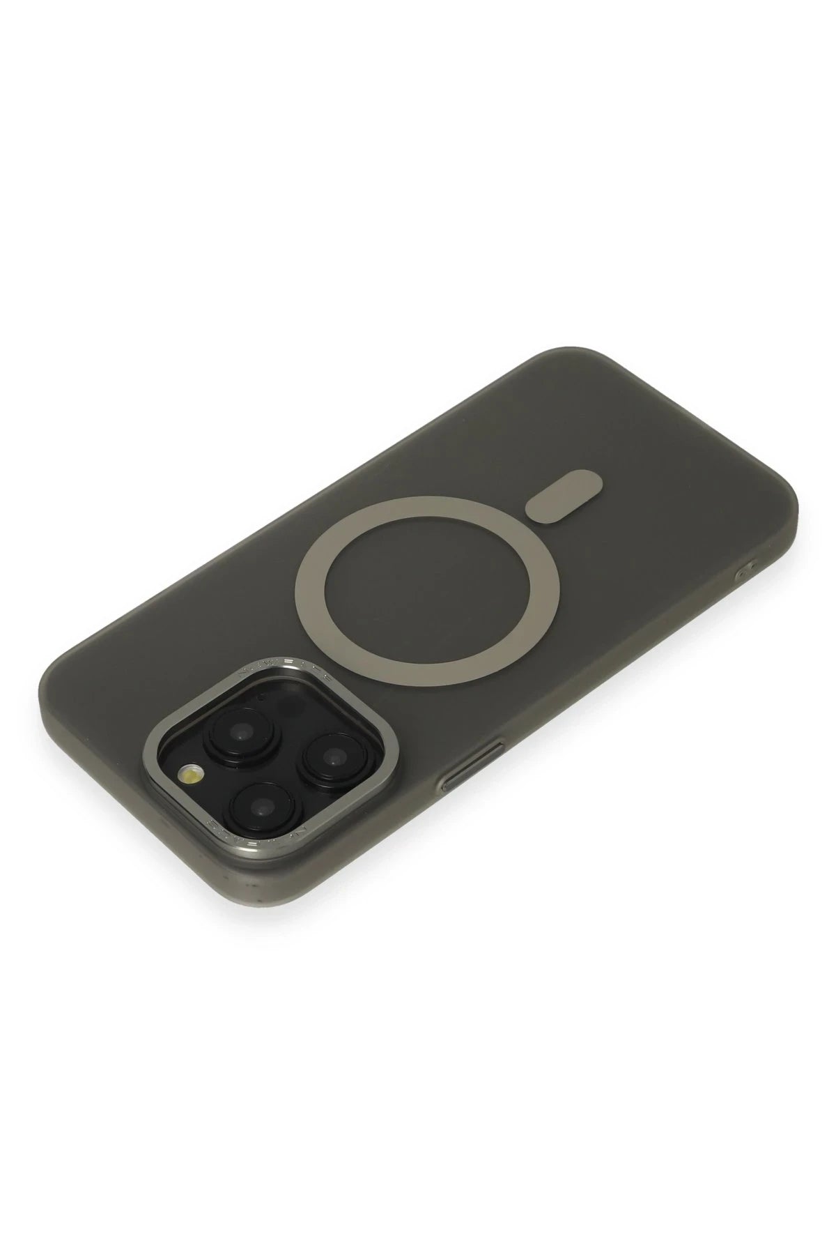 nebaktın Apple iPhone 15 Pro Kılıf Lodos Magneticsafe Mat Kapak - Titan Gri 3